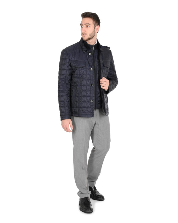  Deep Blue Horizon Hugo Boss Polyester Outerwear - 50 Eu