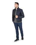 Modern Fit Hugo Boss Dark Blue Polyamide Outerwear