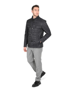 Sleek Slate Hugo Boss Grey Wool Jacket