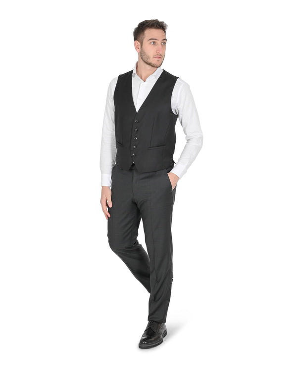  Hugo Boss Men'S Dark Gre/Black Virgin Wool Jacket