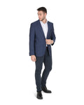 Cerulean Classic Hugo Boss Men'S Wool Blend Jacket