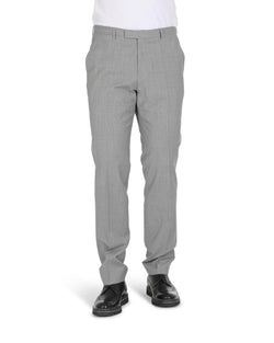 Comfort Hugo Boss Men'S Dark Blue/Grey Virgin Wool Trousers