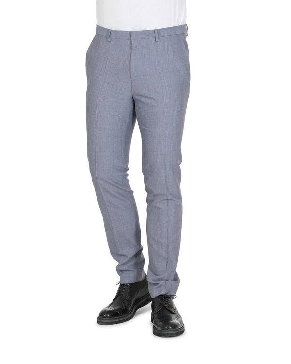  Skyline Comfort Hugo Boss Men'S Light Blue Wool Blend Trousers