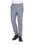 Skyline Comfort Hugo Boss Men'S Light Blue Wool Blend Trousers