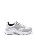 Hugo Boss Men's White Leather Sneakers in White