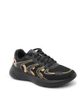 Black Elegance Hugo Boss'S Silk Rubber Sole Sneakers