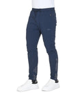 Silver/Navy blue Stride Hugo Boss Men'S Cotton Polyester Blend Pants