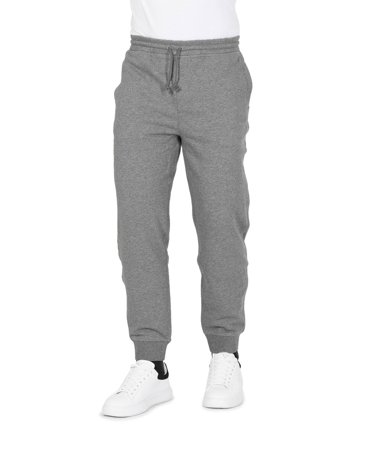 Grey Flex Hugo Boss Men'S Grey Cotton Blend Stretch Pants