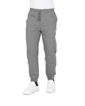 Grey Flex Hugo Boss Men'S Grey Cotton Blend Stretch Pants