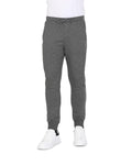 Grey Flex Hugo Boss Men'S Grey Cotton Blend Stretch Pants