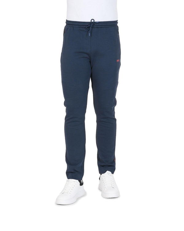  Midnight Movement Hugo Boss Men'S Navy Cotton Blend Stretch Pants