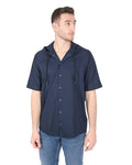 Hugo Boss Navy Cotton Blend Shirt