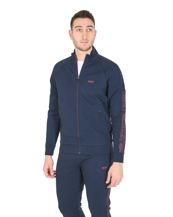  Hugo Boss Navy Cotton Blend Sweat