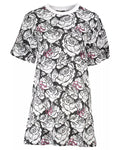 Pearl White L Cavalli Class Cotton Dress