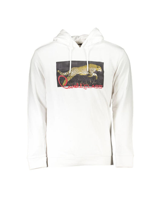 Crisp White Cotton Sweater - Cavalli Class