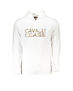 Stylish White Cotton Sweater By Cavalli Class