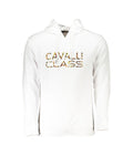 Stylish White Cotton Sweater By Cavalli Class