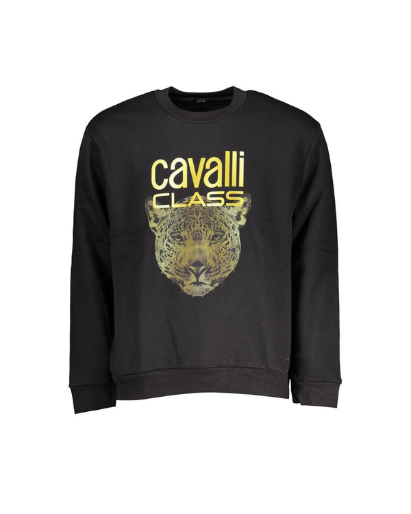  Chic Black/Blue Cotton Sweater For Women - Cavalli Class