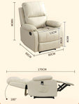 Push Back Theater Recliner Sofa Leisure Lazy Single Sofa