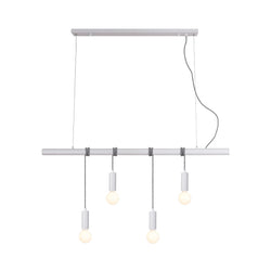 Sleek Bikkel 4-Light Pendant Light - White