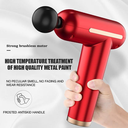 Compact Electric Massage Gun - Adjustable Speed & USB Charging