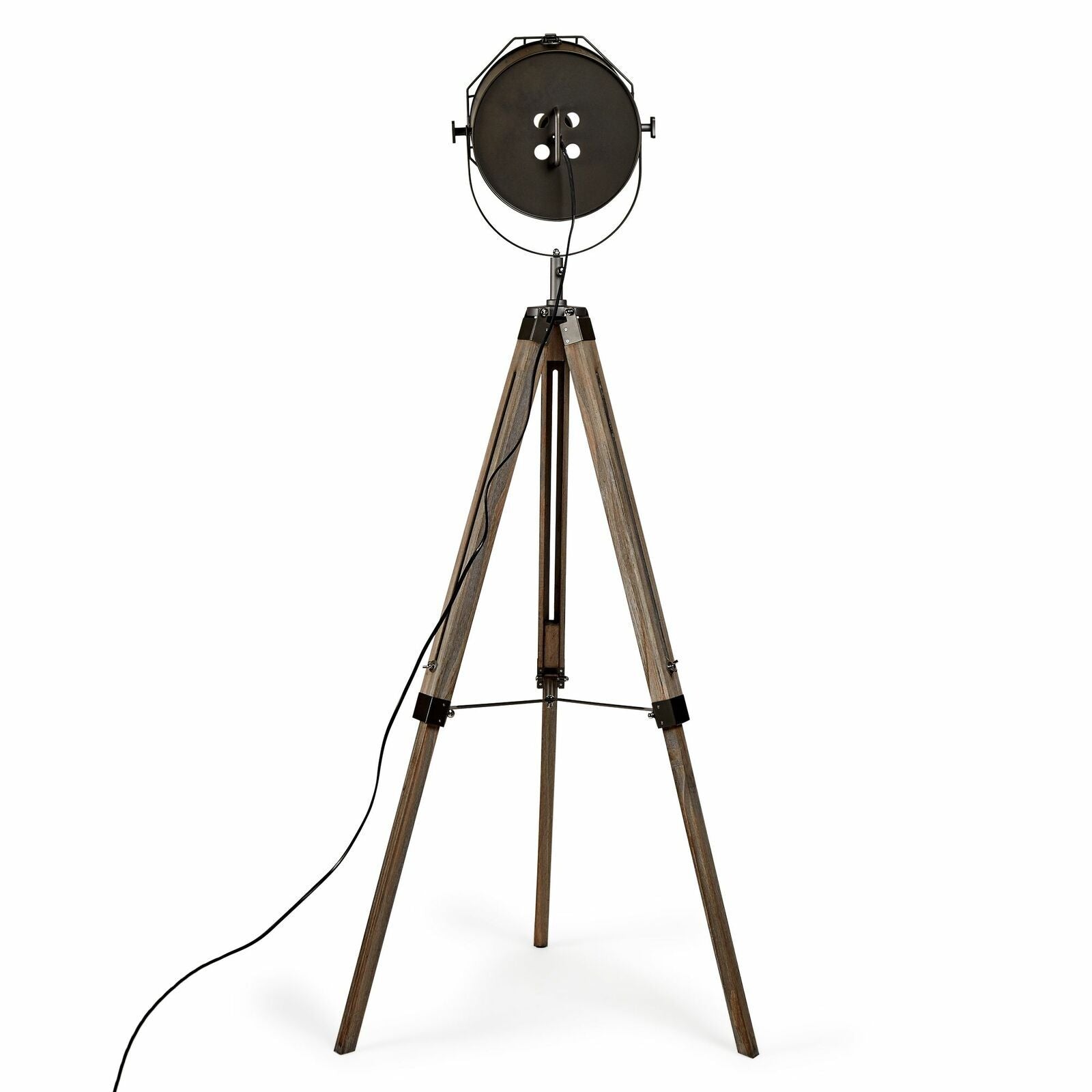 153Cm Nautical Tripod Floor Lamp - Matte Grey