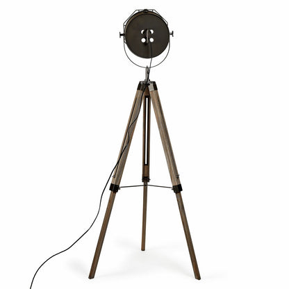 153Cm Nautical Tripod Floor Lamp - Matte Grey