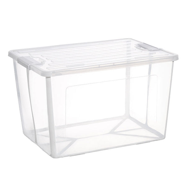  37L Modular Clear Foldable Storage Box With Lid