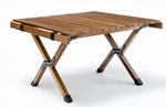 62cm Foldable Bamboo Camping Table - Waterproof