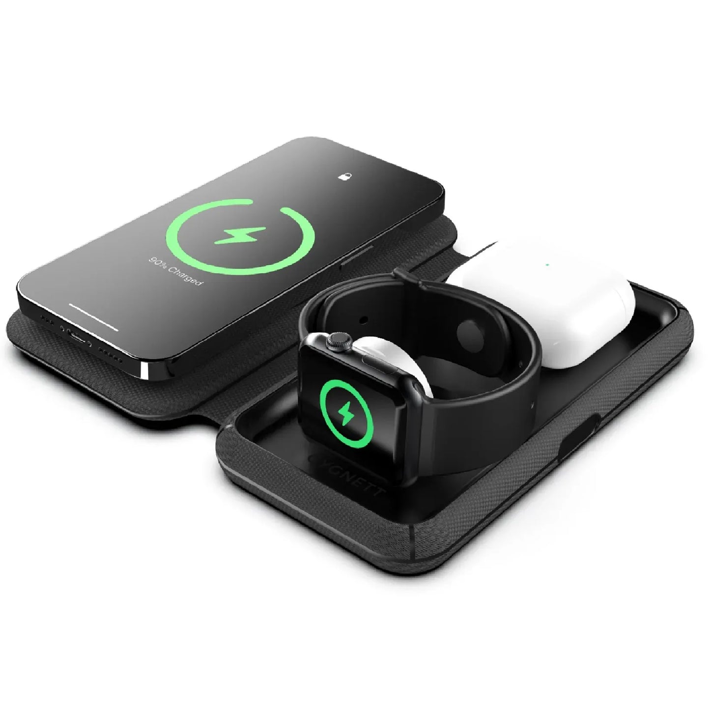 Cygnett MagTravel 3-in-1 Qi2 Wireless Charger | HomeAndLiving