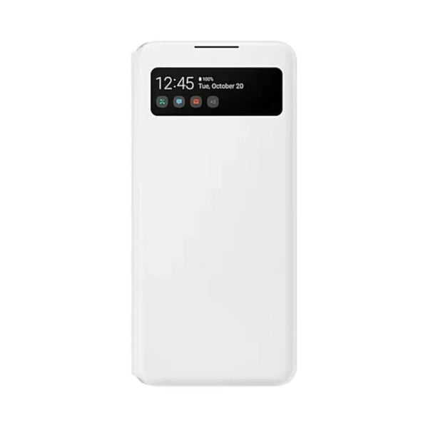 Samsung Galaxy A42 5G S View Wallet Case White | HomeAndLivi