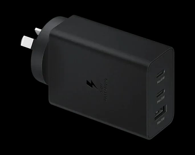 Samsung 65W 3-Port USB-C Fast Charger | HomeAndLiving
