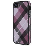 iPhone SE 5 5S Case MegaPlaid Mulberry Black | HomeAndLiving