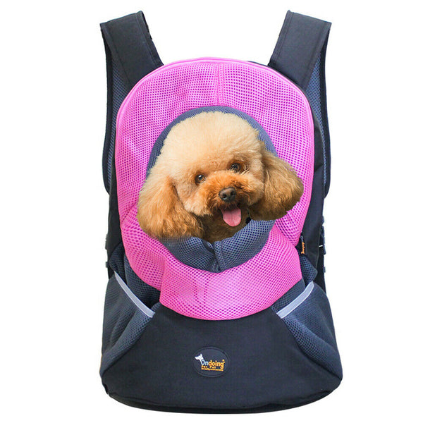  Pet Carrier Backpack Adjustable Dog Puppy Cat Front Carrier