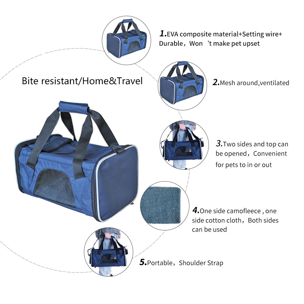 Ondoing Portable Pet Carrier Tote Travel Bag