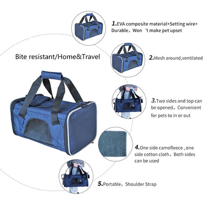 Ondoing Portable Pet Carrier Tote Travel Bag