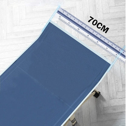 Portable Folding Bed Navy 190x70x35cm
