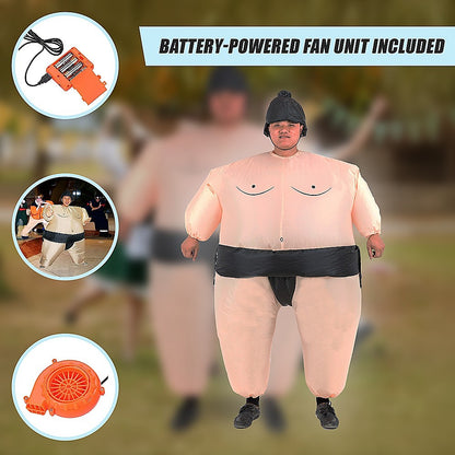 Sumo Fancy Dress Inflatable Suit -Fan Operated Costume