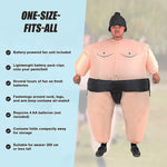 Sumo Fancy Dress Inflatable Suit -Fan Operated Costume