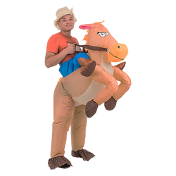 Cowboy Fancy Dress Inflatable Suit -Fan Operated Costume