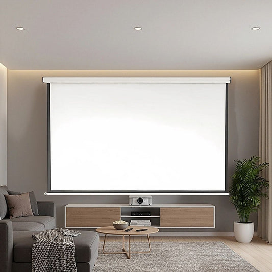 100" Electric Motorised Projector Screen Tv +Remote