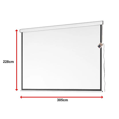 150" Electric Motorised Projector Screen Tv +Remote