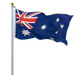 6.0M Flag Pole Full Set / Kit W Australian Flag