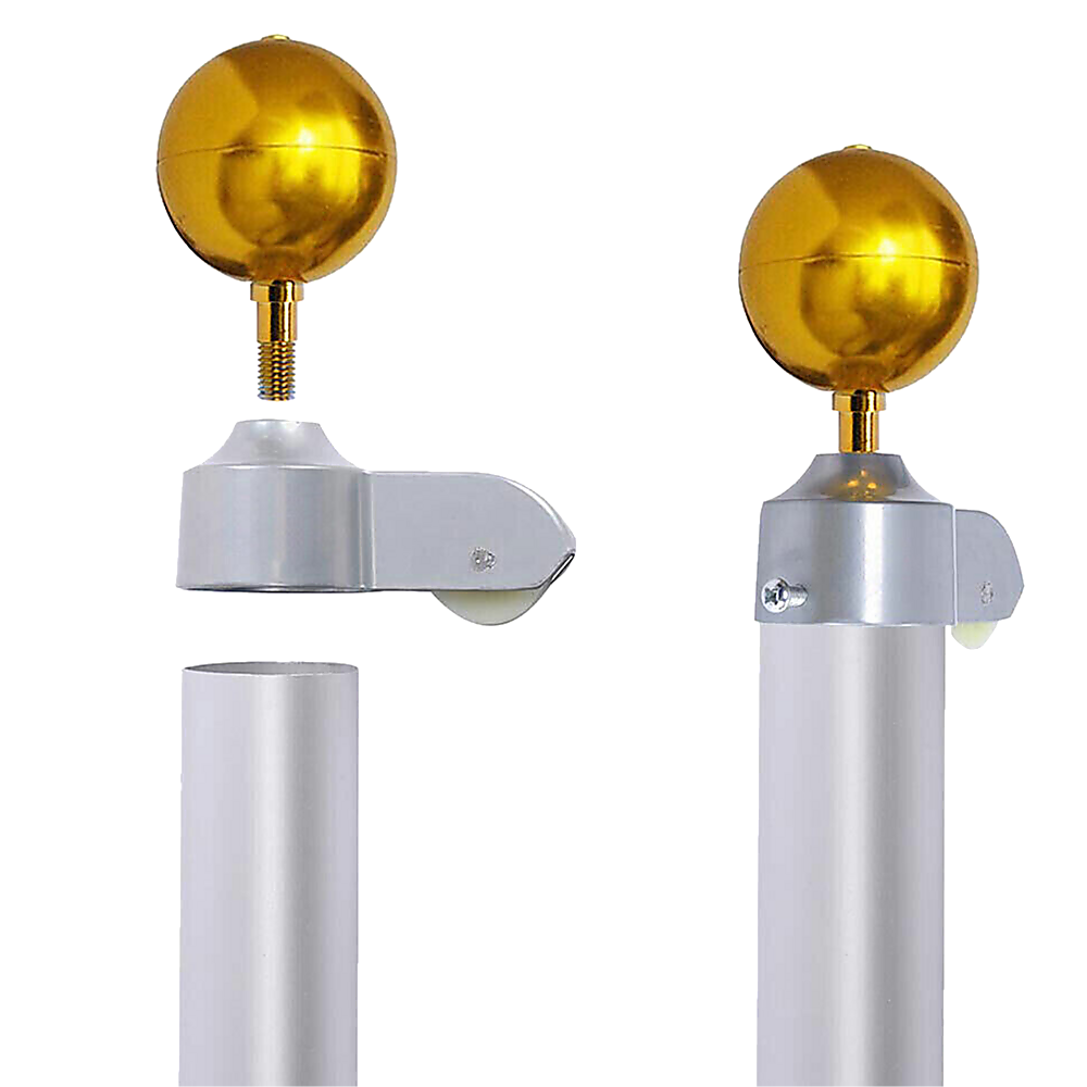 6.0M Flag Pole Full Set / Kit W Australian Flag