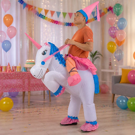 UNICORN Fancy Dress Inflatable Suit -Fan Operated Costume