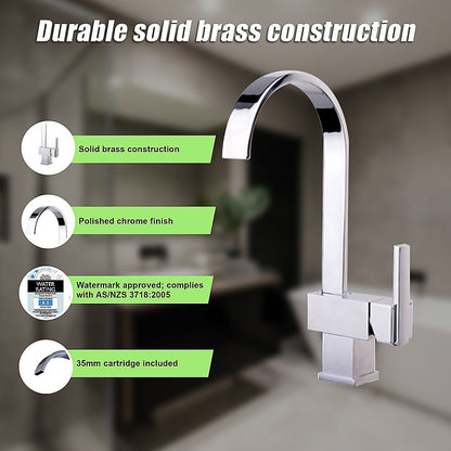 Basin Mixer Tap Faucet, Kitchen Laundry Bathroom Sink