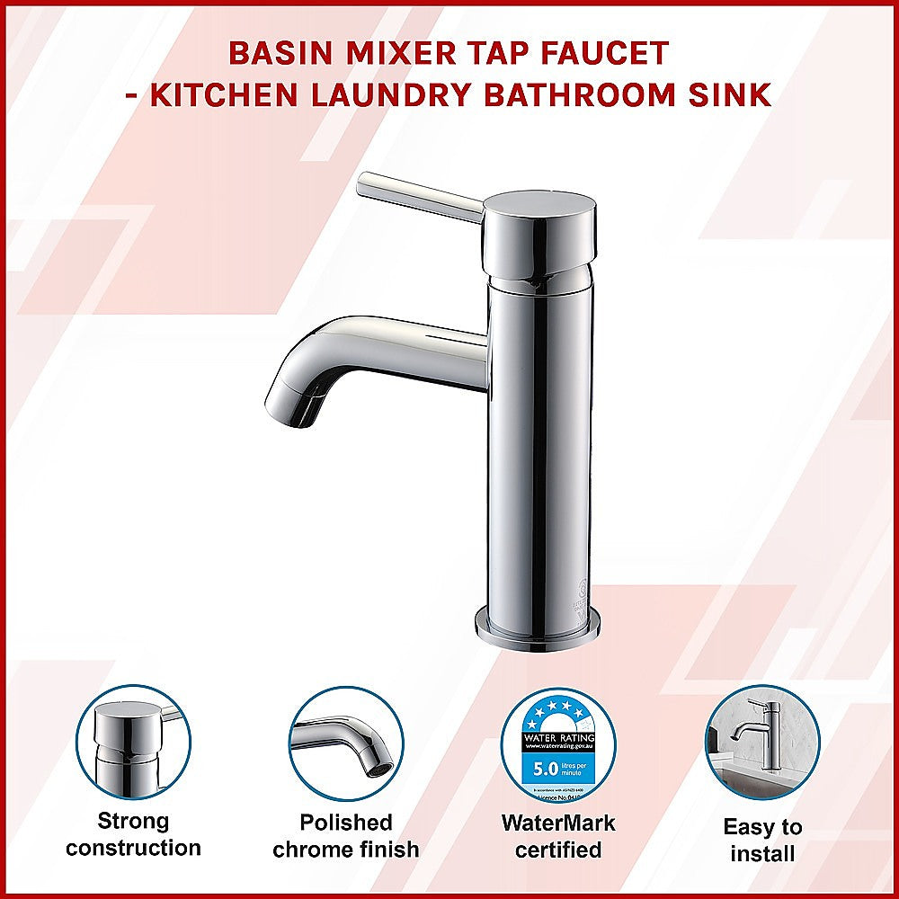 Basin Mixer Tap Faucet Kitchen Laundry Bathroom Sink