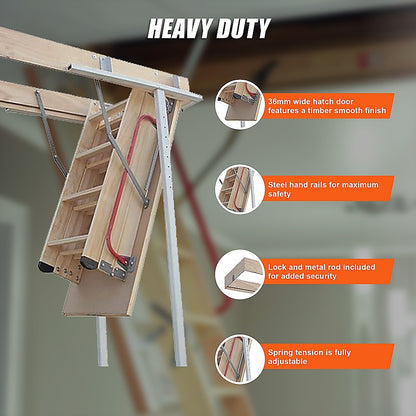 Attic Loft Ladder - 2700Mm To 3050Mm