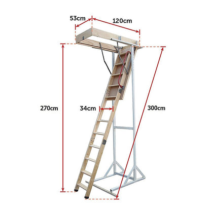 Attic Loft Ladder - 2200Mm To 2700Mm