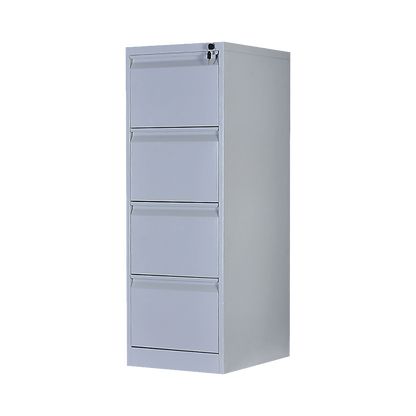 4-Drawer Shelf Office Gym Filing Storage Locker Cabinet - 133×45×62cm